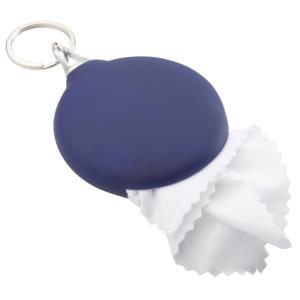 Kľúčenka s čistiacou handričkou Sight, modrá (2)