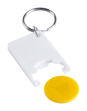 Kľúčenka so žetónom Zabax , žltá (2)