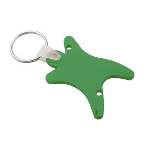 Kľúčenka s navíjakom na sluchátka Hurry, zelená