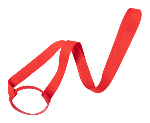 Lanyard s držiakom na fľaše Frinly, Červená