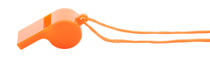 Píšťalka so šnúrkou Claxo, oranžová (2)