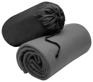 Fleecová deka s obalom Thiago, šedá (2)