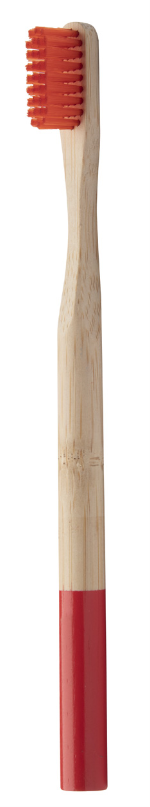 Bambusová zubná kefka ColoBoo, Červená