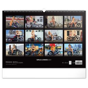 Nástenný kalendár Girls & Bikes 2021 (2)