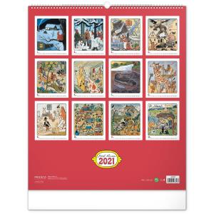 Nástenný kalendár Josef Lada – Zvieratka 2021 (2)