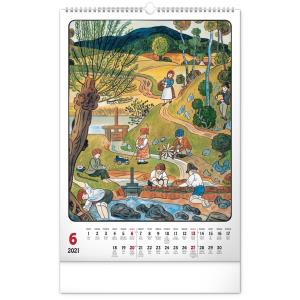 Nástenný kalendár Josef Lada – Tradície a zvyky CZ 2021 (10)