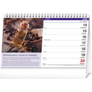 Stolový kalendár Bylinky a čaje 2021 (2)