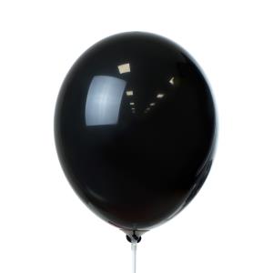 Nafukovací latexový balónik, 025 Čierna