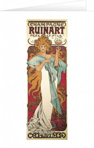 Blahoželanie Alfons Mucha – Champagne Ruinart