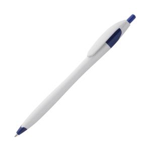 Plastové pero Finball, bielo-modrá