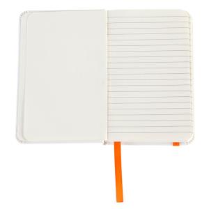 Zápisník s linkovanými stranami 90x140 / 160 strán Badalona, oranžová (3)