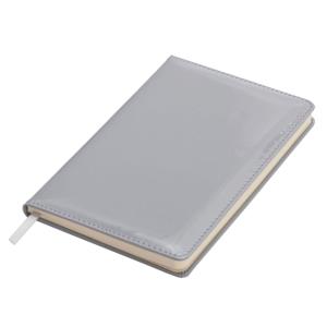 SHEEN zápisník se čtverečkovanými stranami 130x210 / 160 stran, sivá