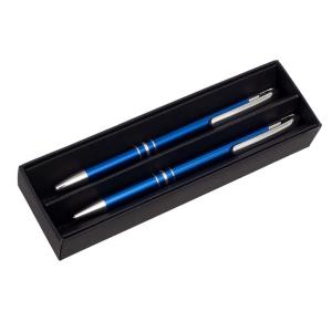 Darčeková sada s guľôčkovým perom a mechanickou ceruzkou Campinas, modrá