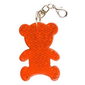 Reflexný prívesok na kľúče Teddy Ring, oranžová (2)