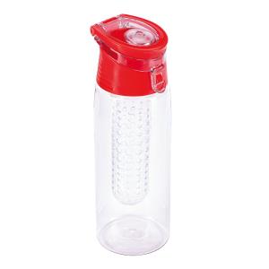 športová fľaša 700 ml s infuzérom FRUTELLO , Červená