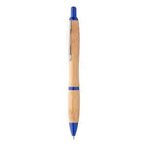 Bambusové guličkové pero Coldery, modrá