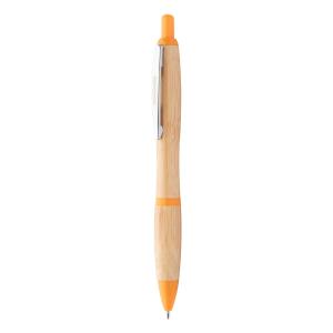 Bambusové guličkové pero Coldery, oranžová