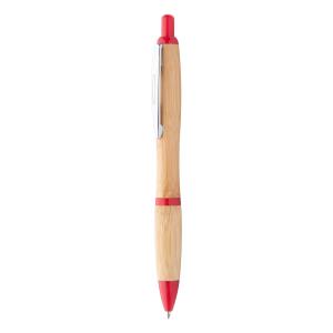 Bambusové guličkové pero Coldery, Červená