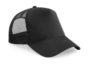 5-panelová šiltovka detská Snapback Trucker, 152 Black/Black