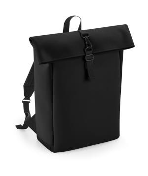 Matný PU ruksak Rolltop MH, 101 Black