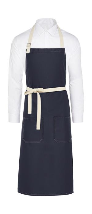 SANTORINI - kontrastná zástera s vreckom, 200 Navy
