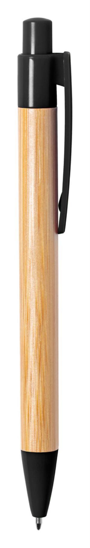 Bambusové guľočkové pero Heloix, čierna (3)