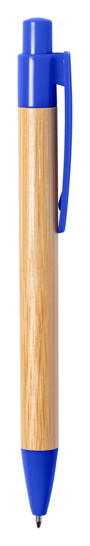 Bambusové guľočkové pero Heloix, modrá (3)