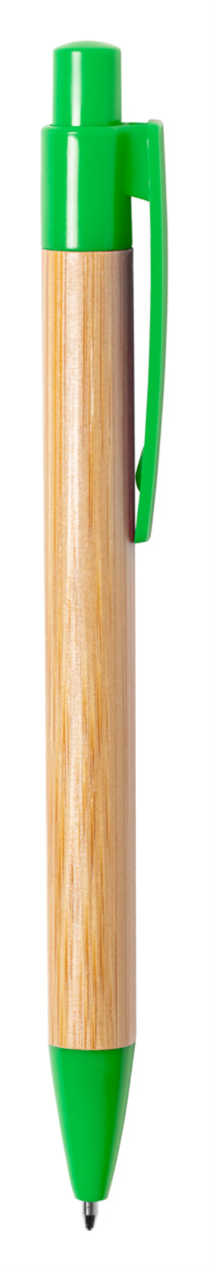 Bambusové guľočkové pero Heloix, zelená (2)