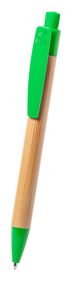 Bambusové guľočkové pero Heloix, zelená (3)