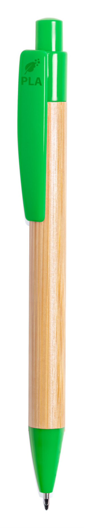 Bambusové guľočkové pero Heloix, zelená (4)