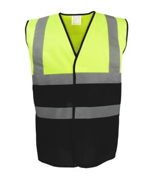 Bezpečnostná Vesta Hi-Vis Two-Tone, 650 Fluo Yellow/Black