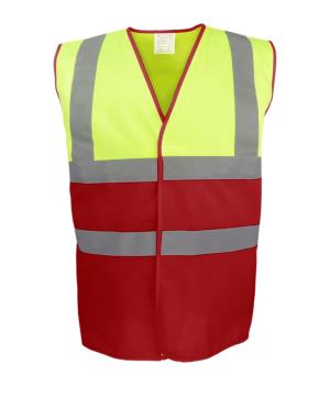 Bezpečnostná Vesta Hi-Vis Two-Tone, 656 Fluo Yellow/Red