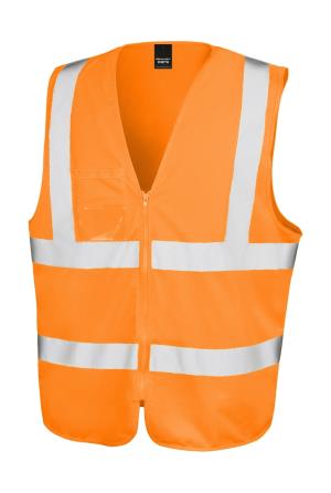 Reflexná vesta na zips  Tabard, 405 Fluorescent Orange