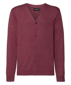 Pánsky sveter s V-výstrihom, 431 Cranberry Marl