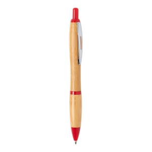 Bambusové guličkové pero Dafen, Červená
