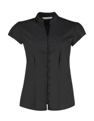 Blúzka  Mandarin Collar, 101 Black
