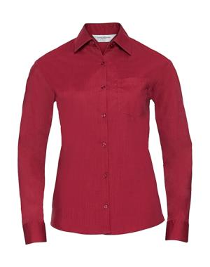 Blúzka s dlhými rukávmi Poplin , 401 Classic Red