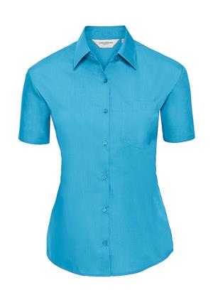 Blúzka s kratkými rukávmi Poplin , 536 Turquoise