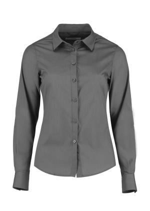 Dámska košeľa Poplin s dlhými rukávmi, 131 Graphite