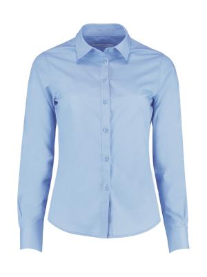 Dámska košeľa Poplin s dlhými rukávmi, 321 Light Blue