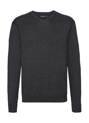 Sveter s výstrihom do V, 116 Charcoal Marl