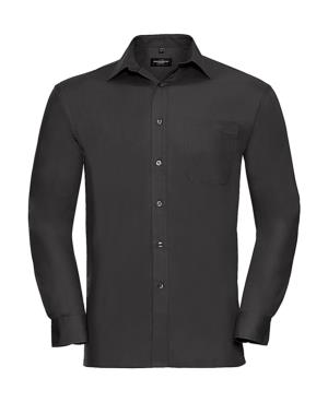 Košeľa Poplin s dlhými rukávmi Sirvex, 101 Black