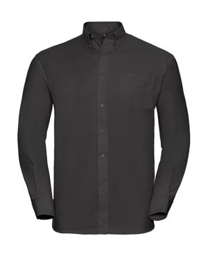 Košeľa s dlhými rukávmi Oxford, 101 Black