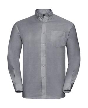 Košeľa s dlhými rukávmi Oxford, 714 Silver