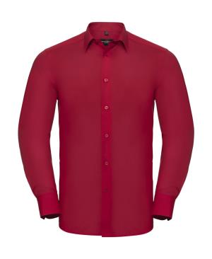 Pánska košeľa s dlhými rukávmi, 401 Classic Red