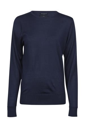 Dámský pulóver s okrúhlym výstrihom, 200 Navy
