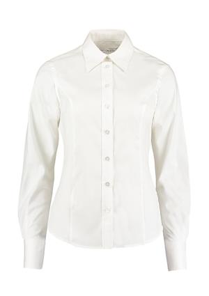 Dámska blúzka s dlhými rukávmi Corporate Oxford, 000 White