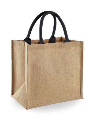 Darčeková taška Jute Midi Tote, 056 Natural/Black