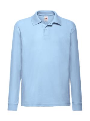 Detská polokošeľa s dlhým rukávom 65/35, 320 Sky Blue