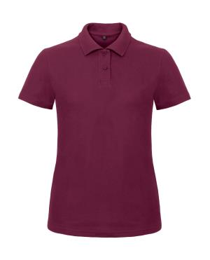 Dámska polokošeľa Pique ID.001/women, 449 Wine